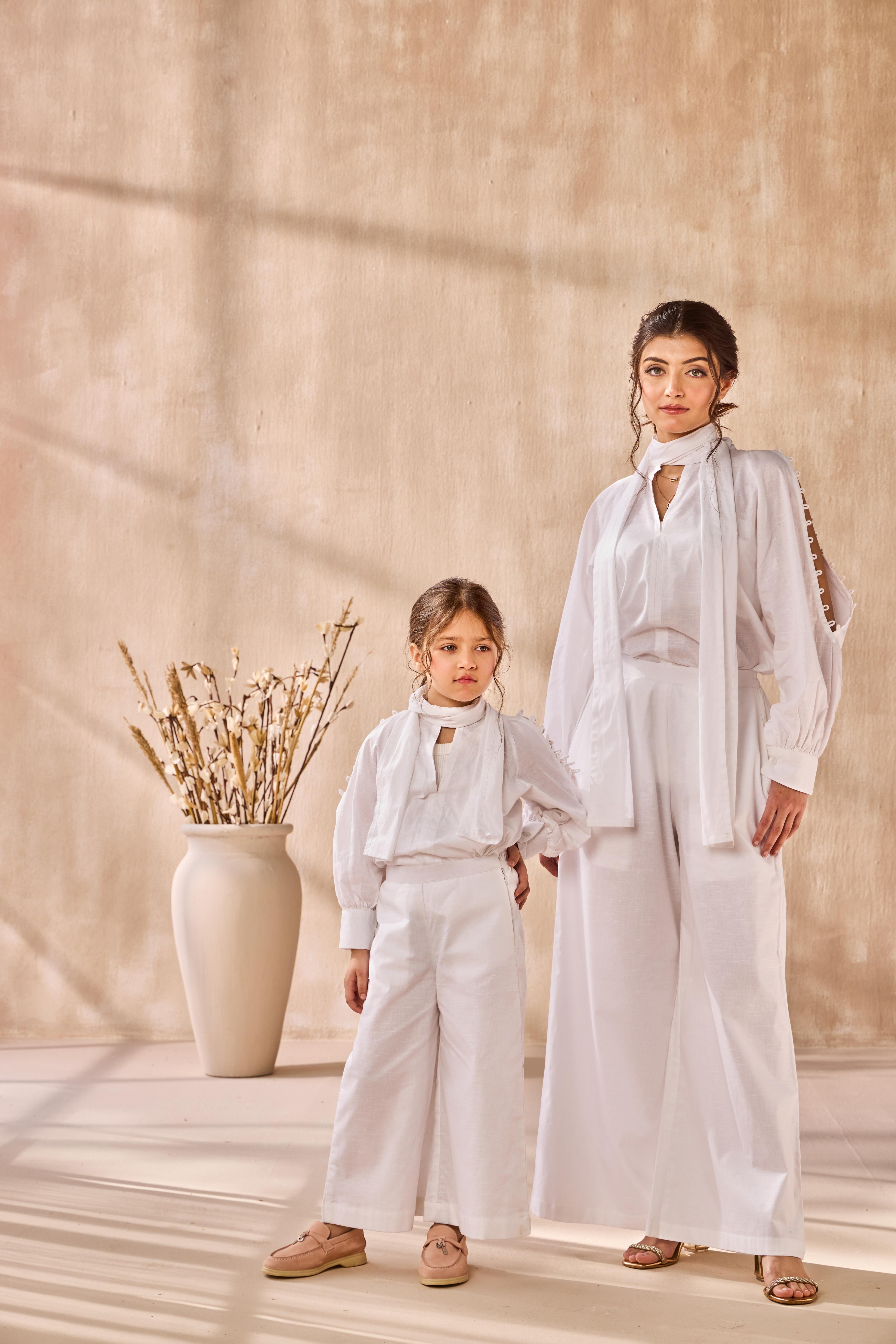 Cloud Whisper Co-ord Set For Girl